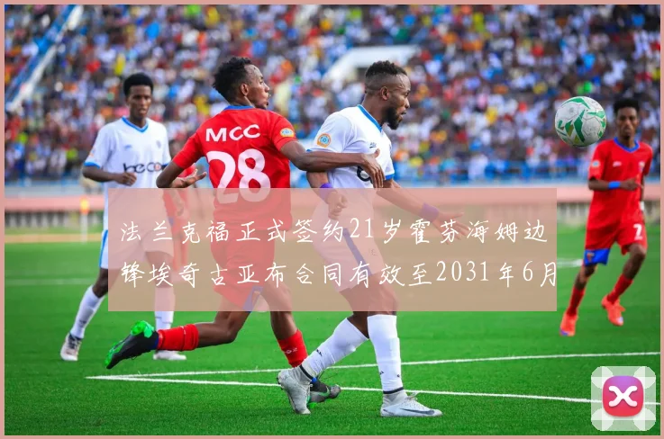 法兰克福正式签约21岁霍芬海姆边锋埃奇古亚布合同有效至2031年6月